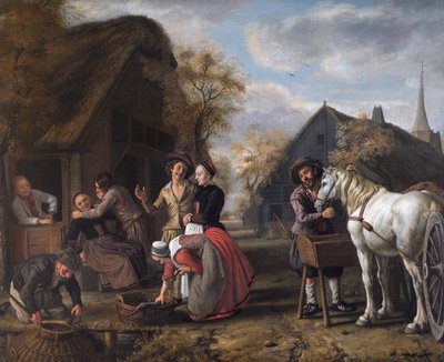 Scène de village - Jan (1620 76) Victors