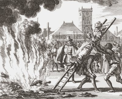 Une Sorcière Condamnée à Être Brûlée Vive au 16ème Siècle en Hollande - Jan (after) Luyken