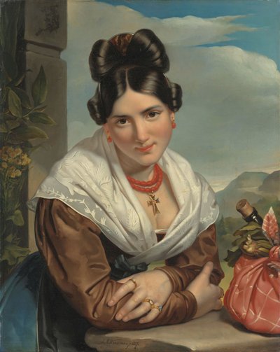 Fille se reposant - Jan Adam Janszoon Kruseman