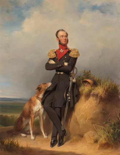 Portrait de Guillaume II, Roi des Pays-Bas - Jan Adam Kruseman