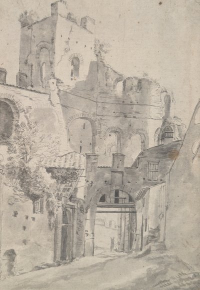 Ruines romaines : Tour et porte - Jan Asselijn