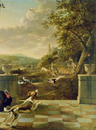 Scène de chasse - Jan Baptist Weenix