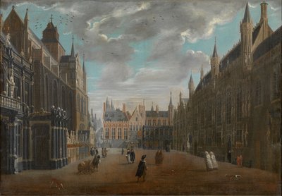 Place du Bourg à Bruges - Jan Baptist van Meunincxhove