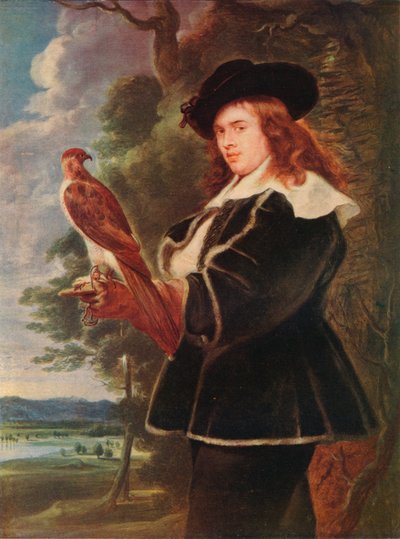 Un jeune homme avec un faucon, vers 1630 - Jan Boeckhorst