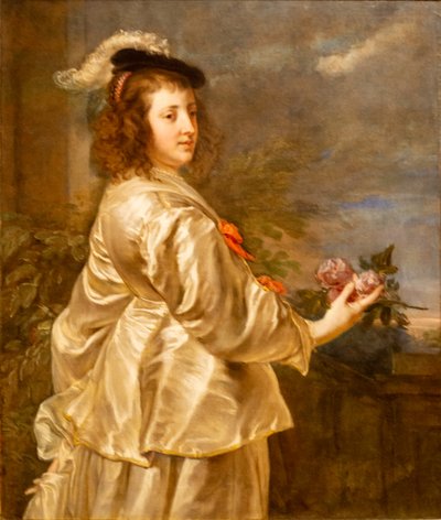 Jeune femme en robe de soie - Jan Boeckhorst