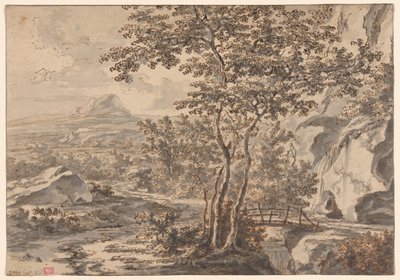 Paysage italien avec un pont - Jan Both