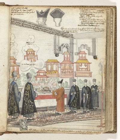 Jour de sacrifice chinois à Batavia - Jan Brandes