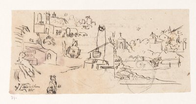 Vue de ville ou de village - Jan Brandes
