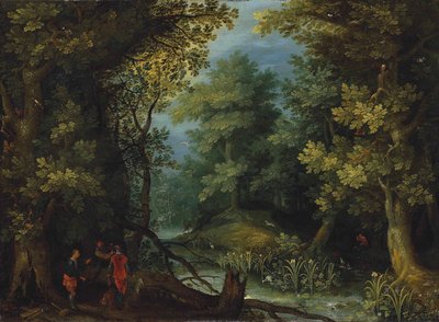 Chasseurs à courre près d