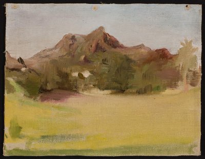 Landschaft mit Bergen. Aus der Reise nach Indien - Jan Ciągliński