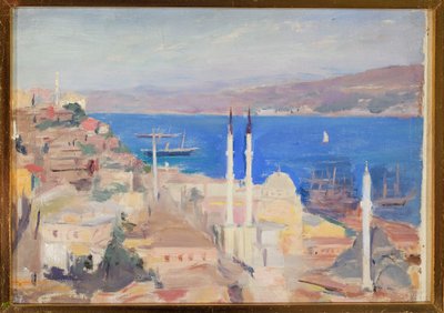 Vue du port de Constantinople. Du voyage à Constantinople - Jan Ciągliński
