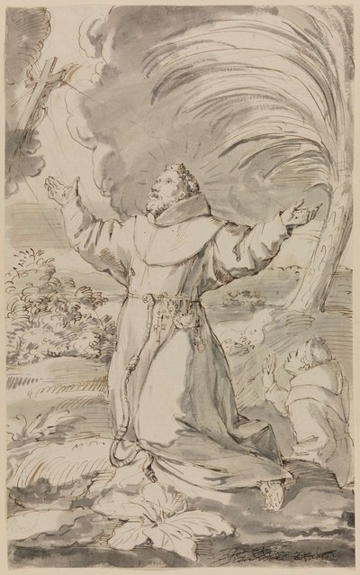 Saint François reçoit les stigmates - Jan Claudius de Cock