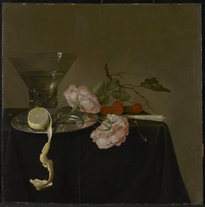 Nature morte avec verre à boire, fruits et roses, vers 1632-34 - Jan Davidsz de Heem