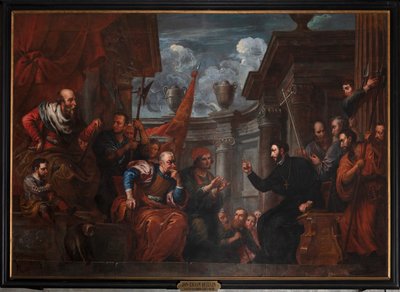 Saint François Xavier en dispute avec l