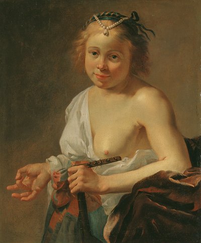 Une courtisane avec un luth - Jan Gerritsz. van Bronckhorst