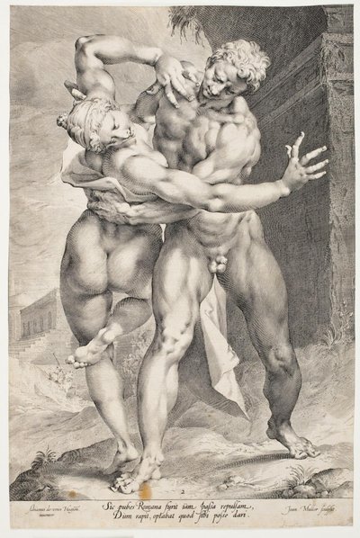 Un Romain enlevant une femme sabine - Jan Harmensz. Muller