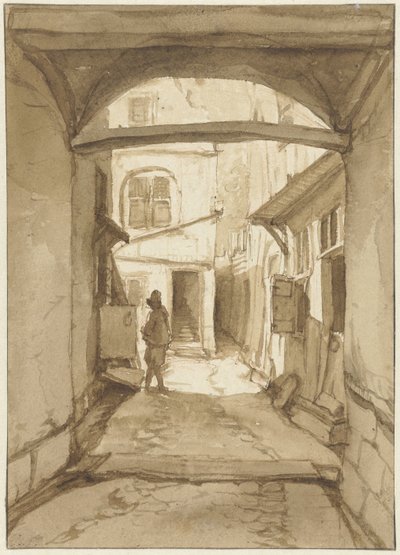 Vue dans une ruelle - Jan Hulswit