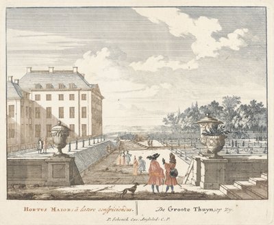 Promeneurs dans le jardin du Palais Het Loo, 1694-97 - Jan I van Call
