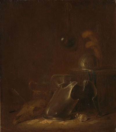 Nature morte avec des instruments de guerre - Jan Jansz Buesem (attributed to)