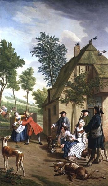 Figures dans un paysage (une série de quatre) - Jan Josef the Younger Horemans
