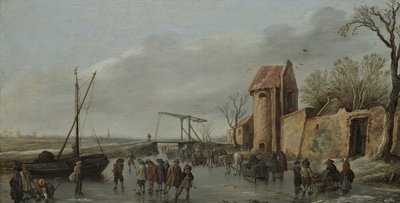 Une scène sur la glace, 1627 - Jan Josefsz Goyen van