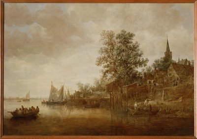 Paysage fluvial (peinture sur toile) - Jan Josephsz van Goyen
