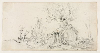 Croquis de paysage avec cottage, vers 1630 - Jan Josephsz van Goyen