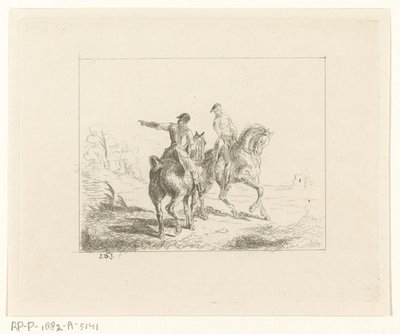Paysage avec deux cavaliers - Jan Karel Jacob de Jonge
