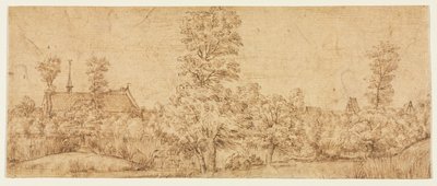 Arbres devant un village, troisième quart du XVIIe siècle - Jan Lievens