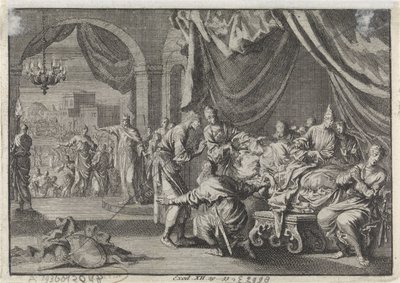Mort des premiers-nés en Égypte, y compris le fils du pharaon - Jan Luyken