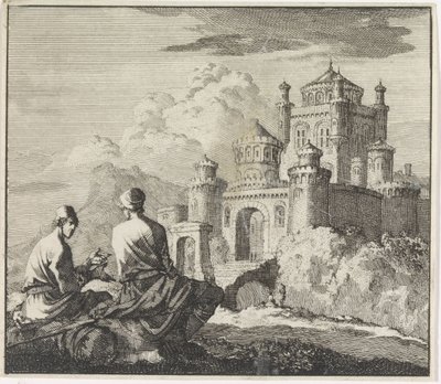 Emblème : château fort - Jan Luyken