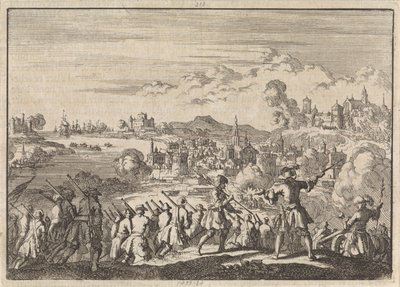 Les Français conquièrent Carthagène en Amérique du Sud sous Pointis, 1697 - Jan Luyken