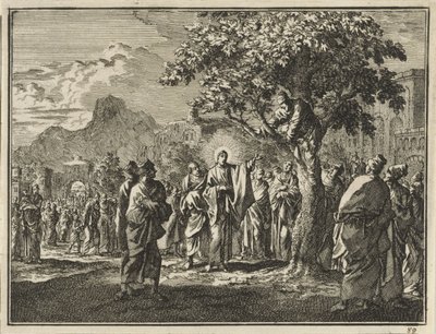 Zachée dans le figuier - Jan Luyken