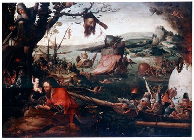 Paysage avec la parabole de Saint Christophe, début du XVIe siècle - Jan Mandyn
