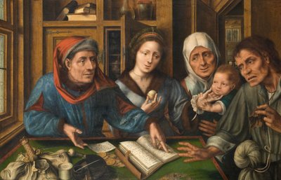Le bureau des percepteurs de loyer, 1514 - Jan Massys or Metsys