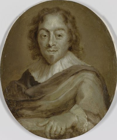 Portrait de Constantijn Huygens, Poète, Secrétaire du Prince Frédéric-Henri et du Prince Guillaume II et Premier Conseiller et Trésorier de Guillaume III - Jan Maurits Quinkhard