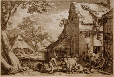 Le fils prodigue comme gardien de porcs - Jan Pietersz Saenredam