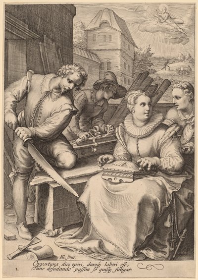 Midi - Jan Pietersz Saenredam, after Hendrik Goltzius