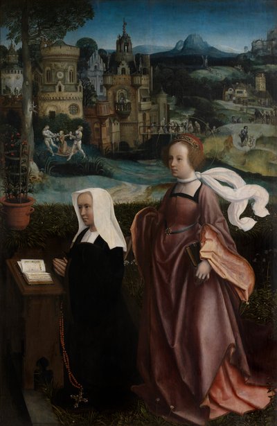 Détail du donateur avec Saint Nicolas et l