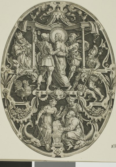 Arrestation du Christ, extrait de La Passion du Christ - Jan Sadeler I