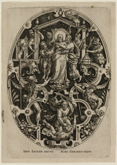 Trahison du Christ, extrait de La Passion du Christ - Jan Sadeler I