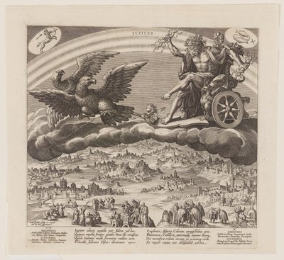 Jupiter, extrait des Sept Planètes - Jan Sadeler I