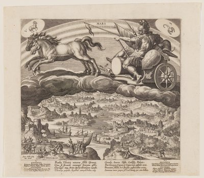 Mars, extrait des Sept Planètes - Jan Sadeler I