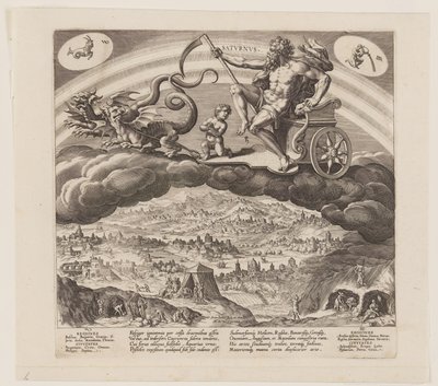 Saturnus, extrait de The Seven Planets - Jan Sadeler I