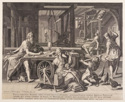 Saint Paul à Corinthe - Jan Sadeler I