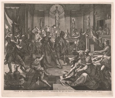 Le carnaval (ou le fils prodigue) - Jan Sadeler I