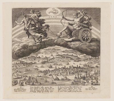 La Lune, tirée des Sept Planètes - Jan Sadeler I