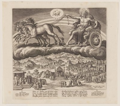 Le soleil, extrait des Sept planètes - Jan Sadeler I