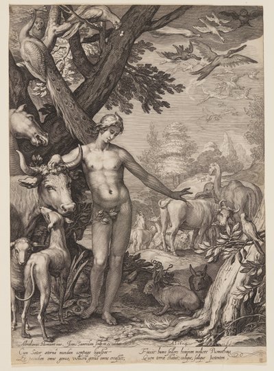 Adam nomme les animaux, extrait de l
