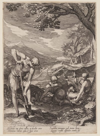 Adam et Eve au travail, extrait de l